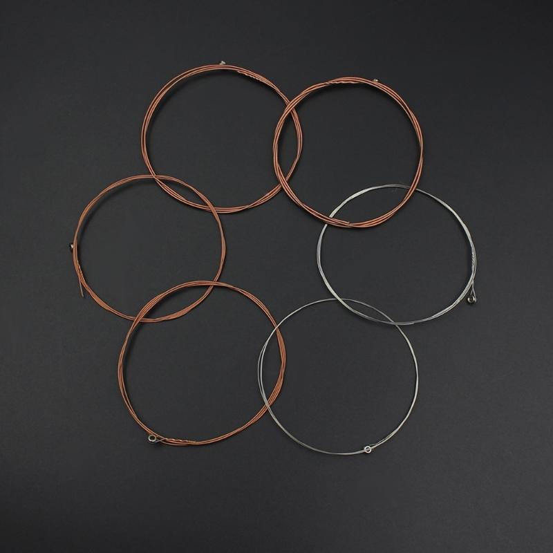Remplacement de cordes de guitare folk Cordes de guitare acoustique Partie Ensemble de 6 cordes