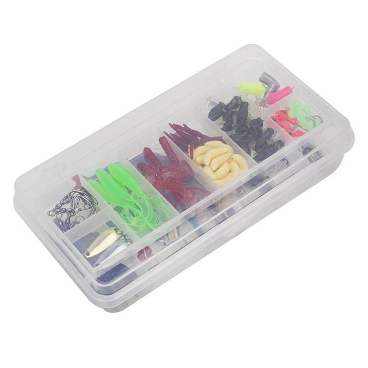101PCS Lure Kit Set Spinner Crankbait Minnow Popper VIB Paillette Soft Hard Spoon Crank Baits Fishing Hooks Pliers