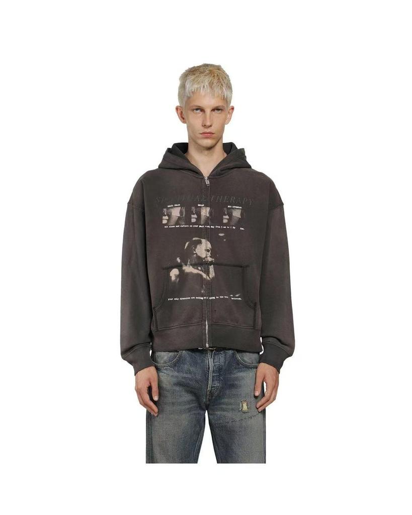 ENFANTS RICHES DEPRIMES Bluza z kapturem na zamek Błyskawiczny Nadruk Vintage