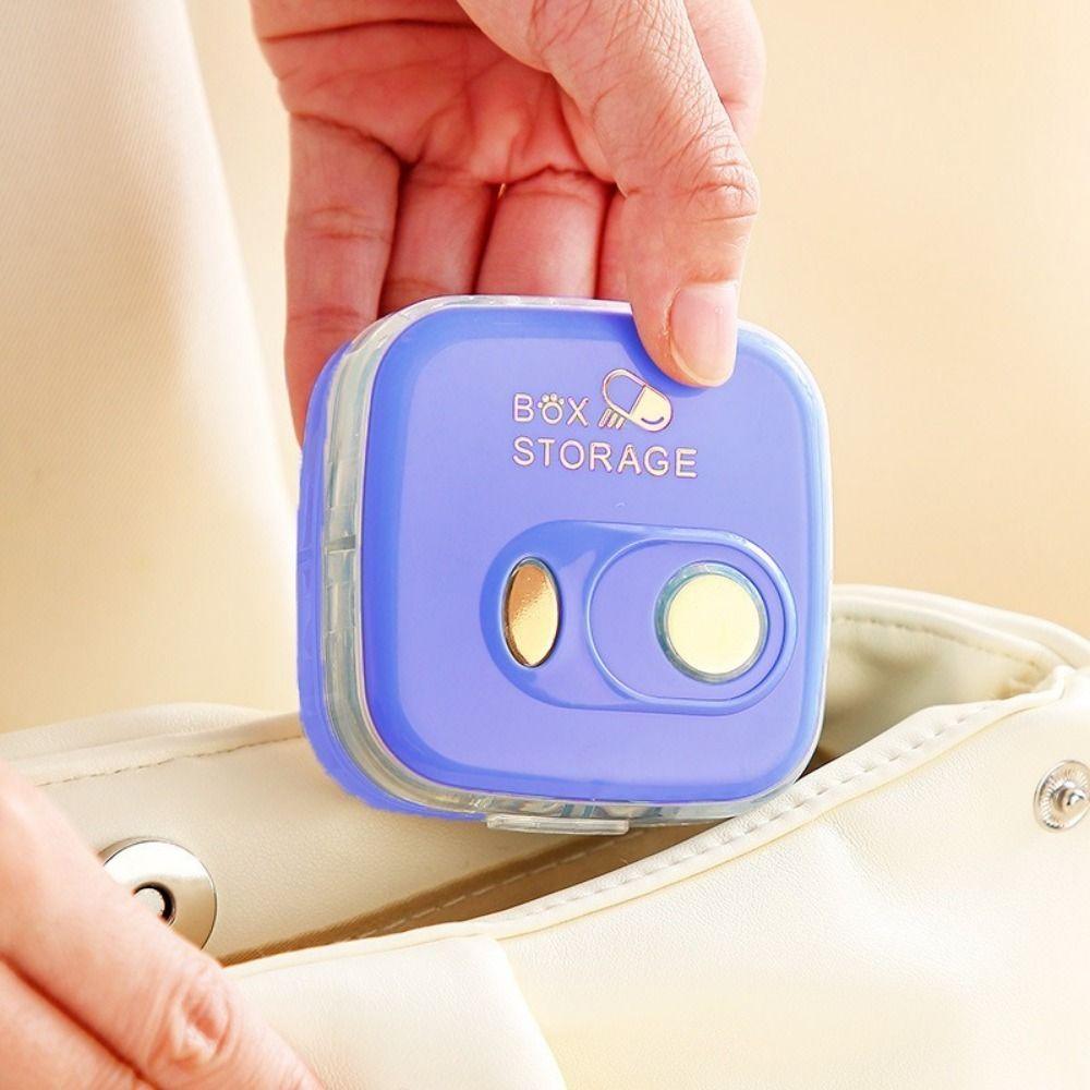 Mini Pills Case Individual Compartments Medicine Box Practical Pill Dispenser  Daily
