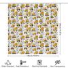 Construction Truck Shower Curtain Waterproof Farm Tractor Bathroom Decor Van Boys Room Modern Pattern Liner