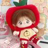 1 Set Fruit Hat Cotton Doll's Clothes Red Set Plush Doll Clothes  20cm Cotton Doll
