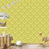 Wallpaper Geometric rhombuses yellow, yellow center 50x1000