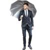 Okamoto Harajuku Store Parasol for Parasol for Sun and Folding Extra UV Durable 10 Silver Lining Men, Men's Rain, Umbrella, Large, 99% Protection,