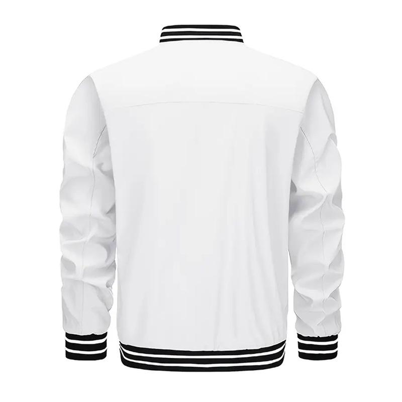 Men's Cross-Border Casual Stand Collar Baseball Jacket for Spring and Autumn