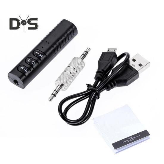 

Универсальный Bluetooth-совместимый приемник Hands-Free с шумоподавлением и разъемом AUX 3,5 мм, перезаряжаемый мини-беспроводной аудиоприемник чёрный