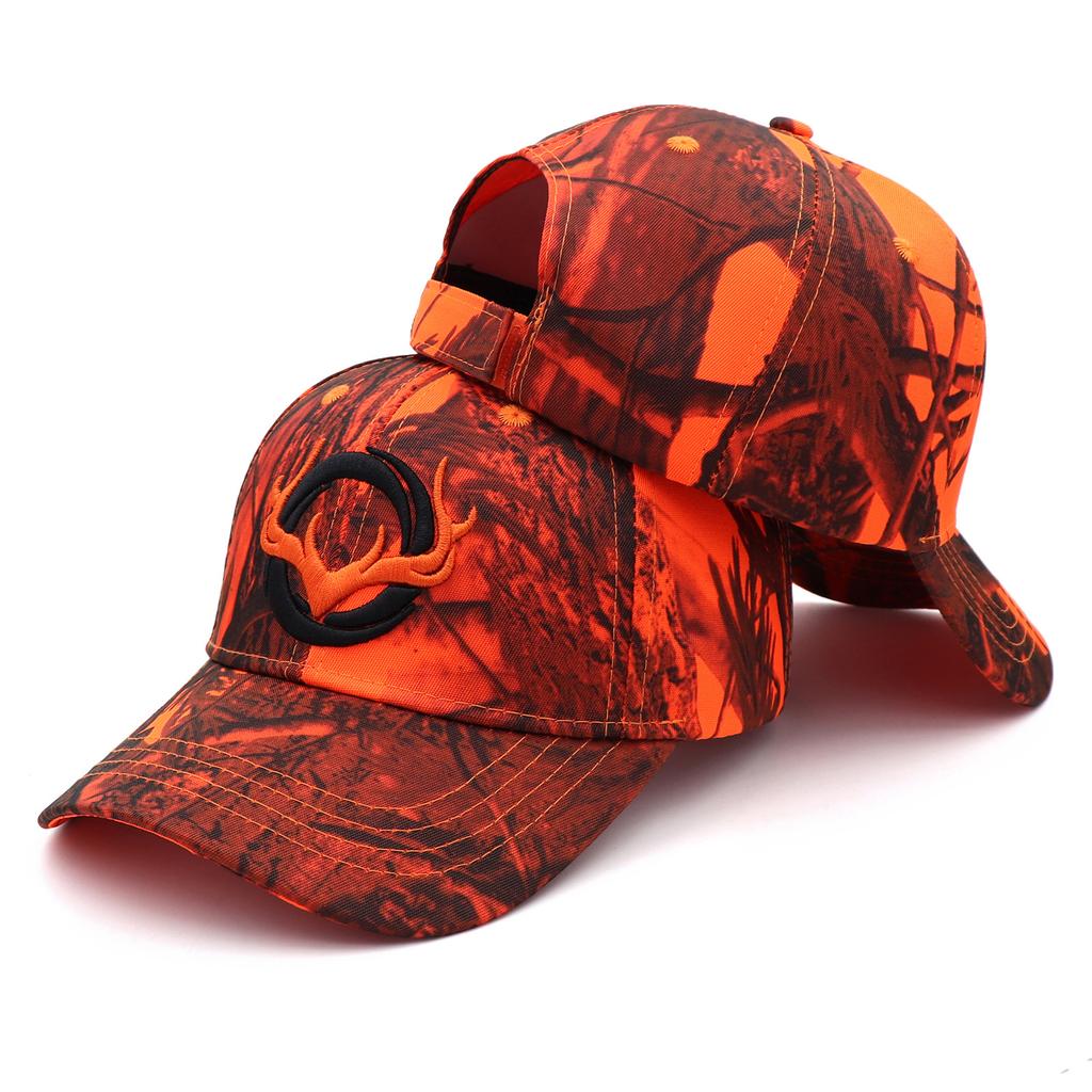 Elk animal embroidery cap camouflage outdoor sports baseball cap