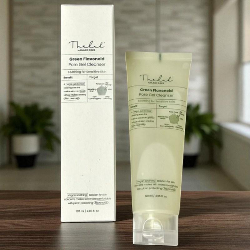 The Lab by Blanc Doux Green Flavonoid Pore Gel Cleanser 120ml Easy and Thorough Pore Cleansing, Deep Cleansing, 1 Pcs