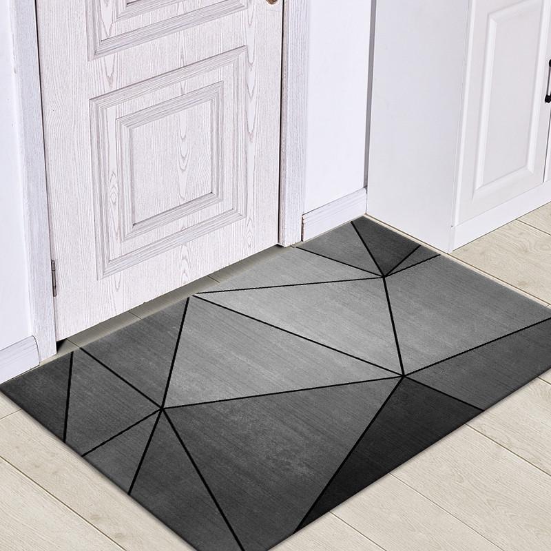 Nordic Light Luxury Non-Slip Entrance Mats - Machine Washable, Dirt-Resistant Floor and Door Carpets for Home.