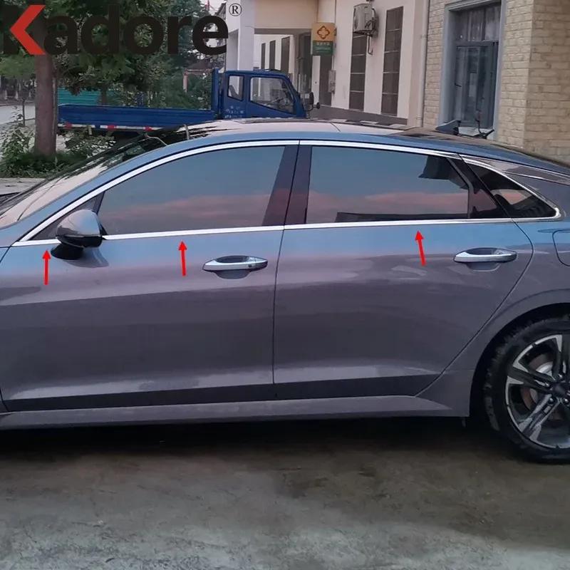 Bottom Window Sill Trim For Kia K5 Optima DL3    2024 Stainless Steel Windows Molding Garnish Strips Car Accessories