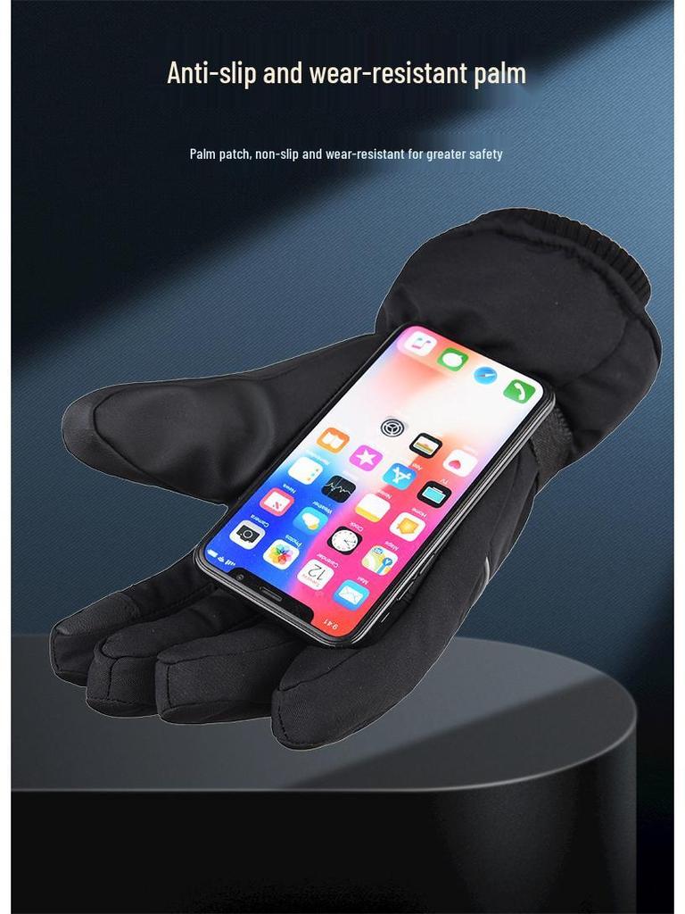 Winter Heated Gloves with Adjustable Temperature for Cycling, Skiing, and Motorcycling