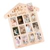 Wooden 12 Month Milestone Board Commemorative Baby Keepsake Frame  for Boy Girl