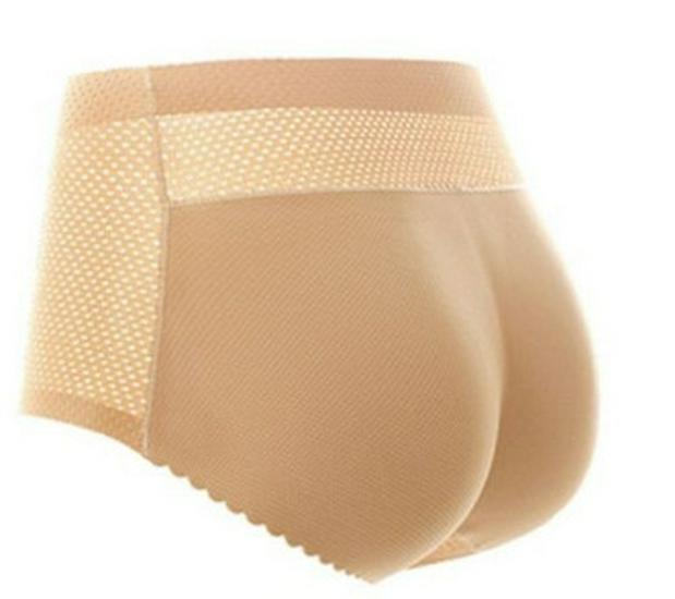 Seamless Butt-Lifting Shaping Underwear with Thickened Padding S абрикосовый