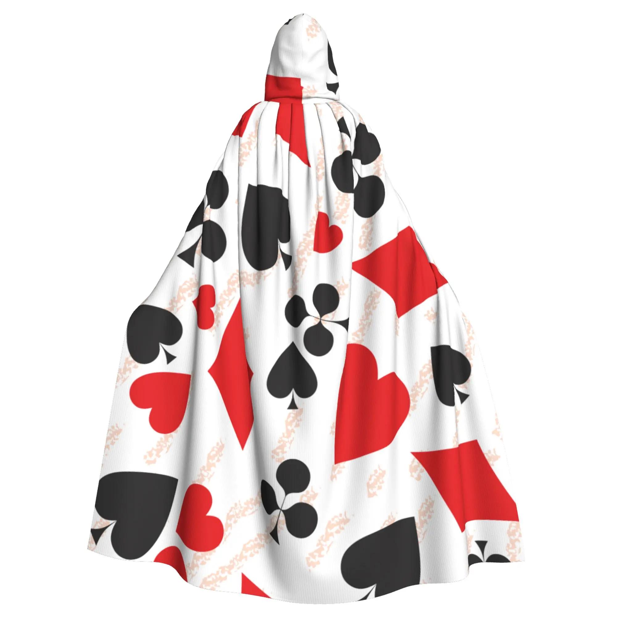 

Золотая Алиса в Стране Чудес Покер Красный Черный Взрослый Плащ Накидка С Капюшоном Средневековый Костюм Ведьма Викка Эльф Пурим Карнавальная Вечеринка One Size