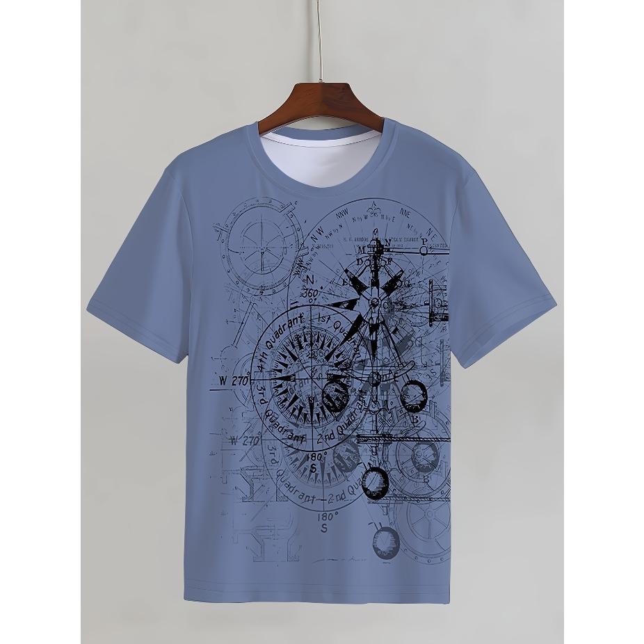 Fish Pattern Tee Tiger and Wolf 3D Printing T-shirt Men's Fashion Streetwear Tops Summer Short Sleeve Funny Tee Shirt