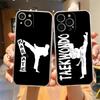 Judo Taekwondo Phone Case For iPhone 15 16 14 13 12 11 Pro Max 16E XS XR Max 7 8 16 Plus SE2 Soft TPU Clear Cover