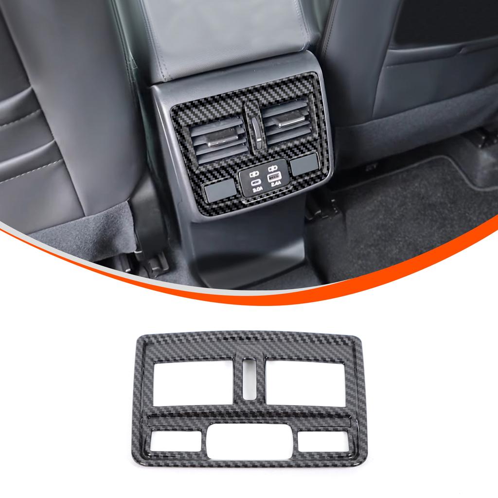 ABS Carbon Fiber For Subaru Forester 2026+ Center Control Shift Panel Air Outlet Frame Glass Lift Frame Sticker Accessories