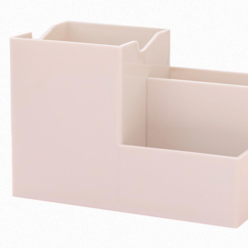 

1 шт. Простой ящик для хранения цвета Моранди, студенческий многофункциональный настольный органайзер для канцелярских принадлежностей, держатель для ручек, женский органайзер для косметики серый