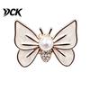 Butterfly Shaped Brooch Faux Pearl Rhinestone Brooch, Dainty Decorative Badge Pin Pin, Sweater Cardigan Coat Dress Jewelry Accessories Daily Wear