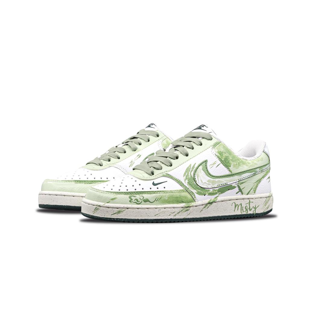Nike Court Vision Low Top Skateboard Shoes Unisex Green FV9952-101(Team425-)