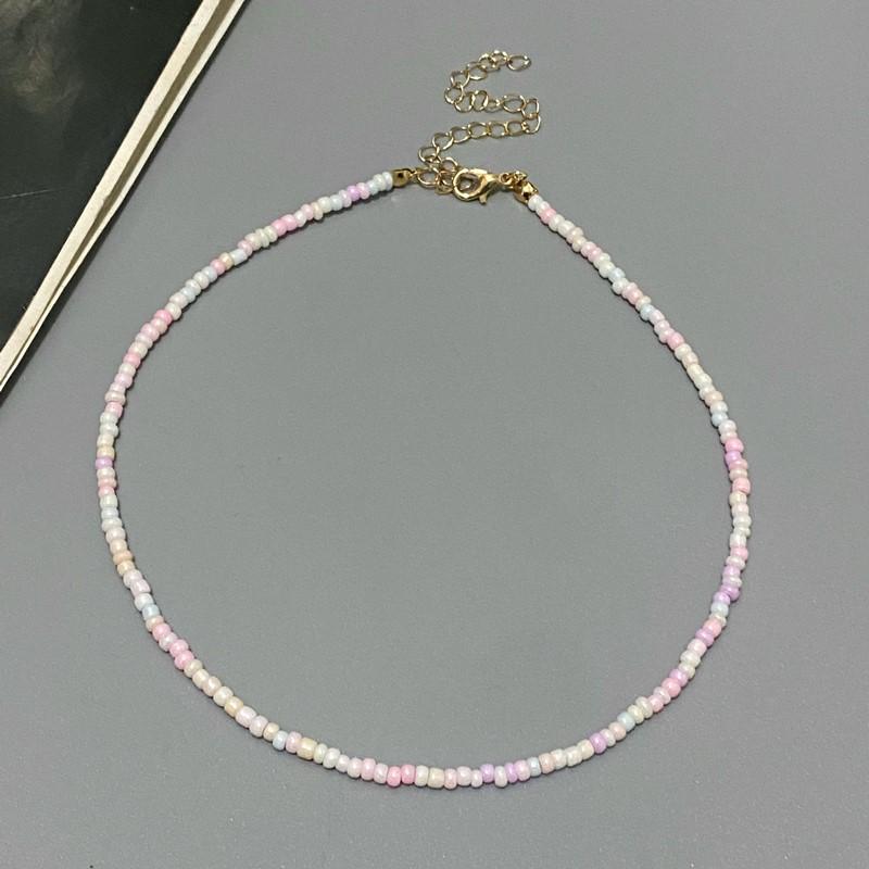 NEW Simple Seed Beads Choker Women Korean Fashion Charm Colorful Handmade Boho Collar Chain Neck Necklace Femme Jewelry Gift