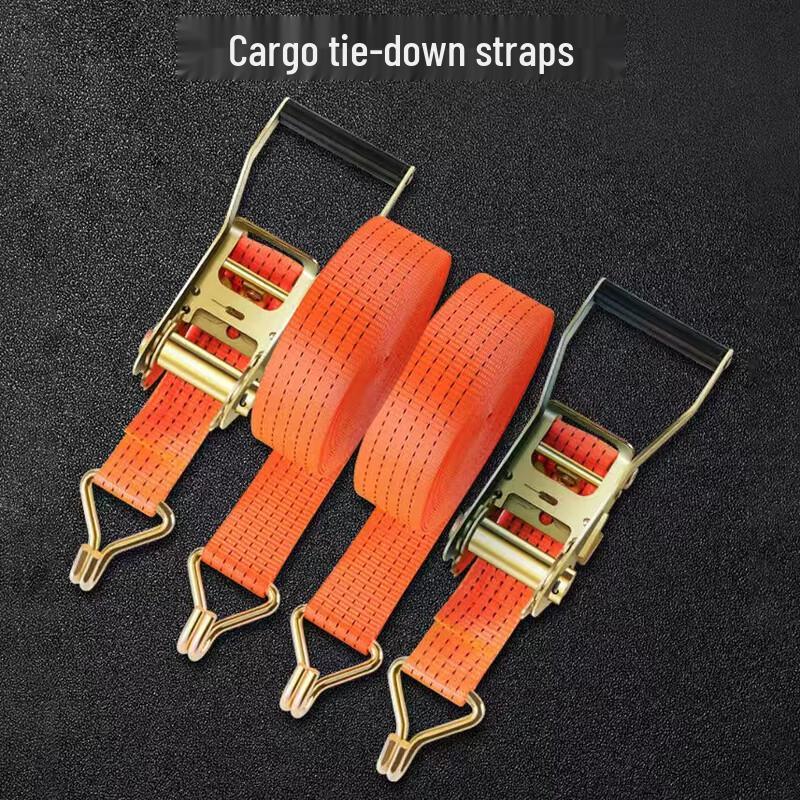 Heavy-Duty Cargo Ratchet Tie-Down Strap