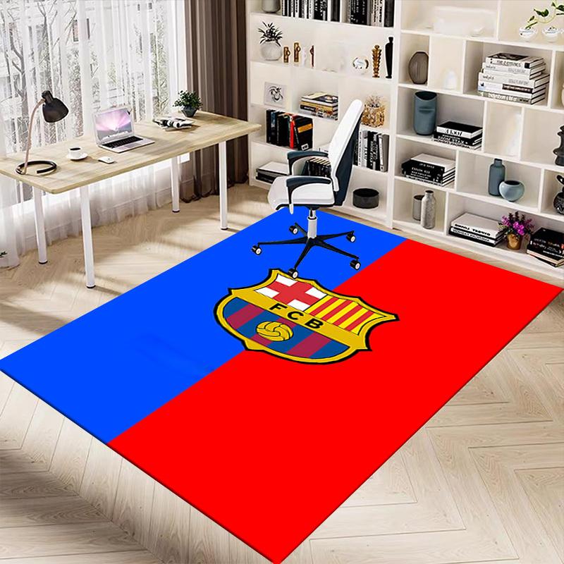 1 szt. Dywan podłogowy FC Barcelona Extra Duży Antypoślizgowy, Biuro, Rodzina, Sypialnia, Studio Duży Dywan Dywany do Wnętrz