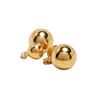 Solid Color Design Brass Earrings Women Earrings Gold JSPU837388WUS84021710