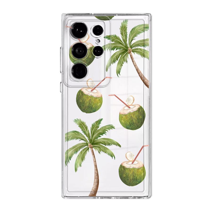 Phone Cover Case for Samsung Galaxy S26 Note 20 Ultra 10 S22 FE S21 S23 Ultra S25 Edge S20 Plus S24 Simple Coconut