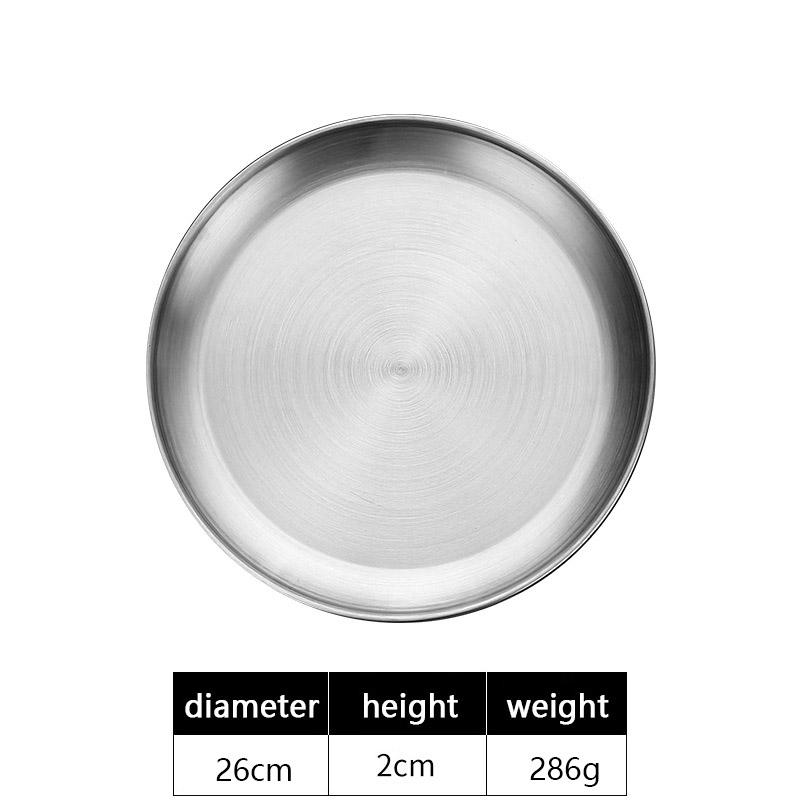 Stainless Style Dinner Plates Gold Serving Plate Restaurant Fish BBQ Skewers Seafood Sushi Plate Large Flat Storage Tray