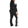 Women's Sports Casual Patchwork Set: Long Sleeve Zipper Jacket & Two-Piece Outfit