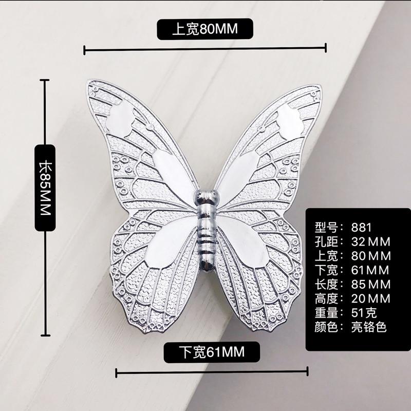 1 sztuka Vintage 3D Motyl Uchwyt do Szafki Retro Stop Cynku Gałki do Drzwi Szafki Kuchennej Szuflady Garderoby Meble Dekoracyjne