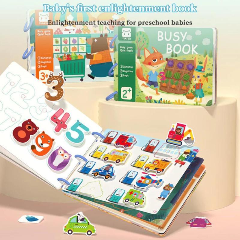 Magnetic Sticker Busy Book For Baby Enlightenment Book Montessori Toy Activity Books For Toddlers