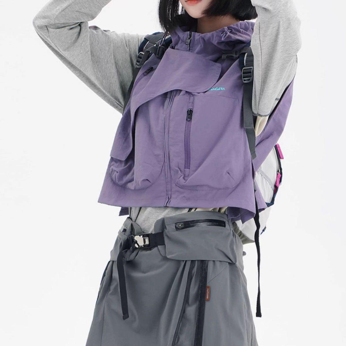 Japanese outdoor tooling functional short vest