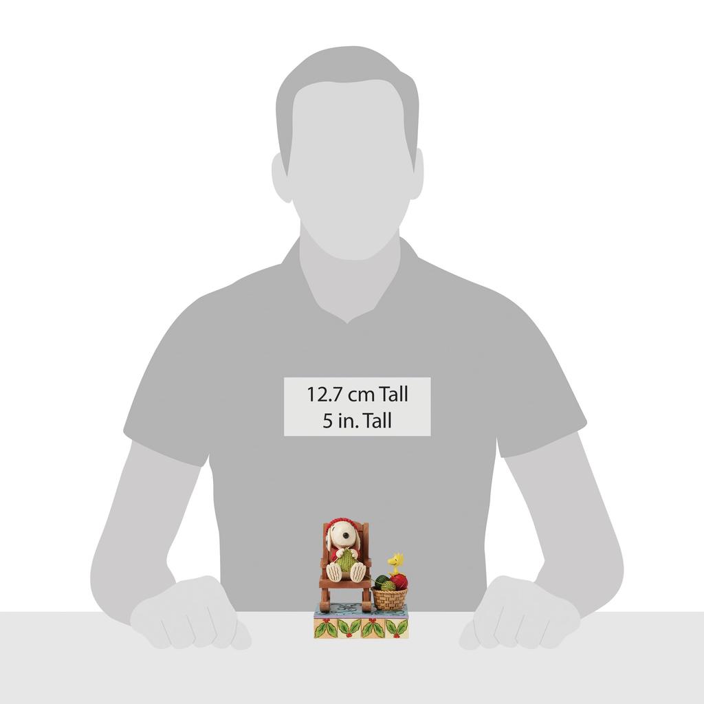 JIM SHORE Snoopy Houpací křeslo 6017232 <Vánoce>