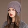 Thick Rabbit Fur Pullover Hat Women's Ear Protection Knitted Hat
