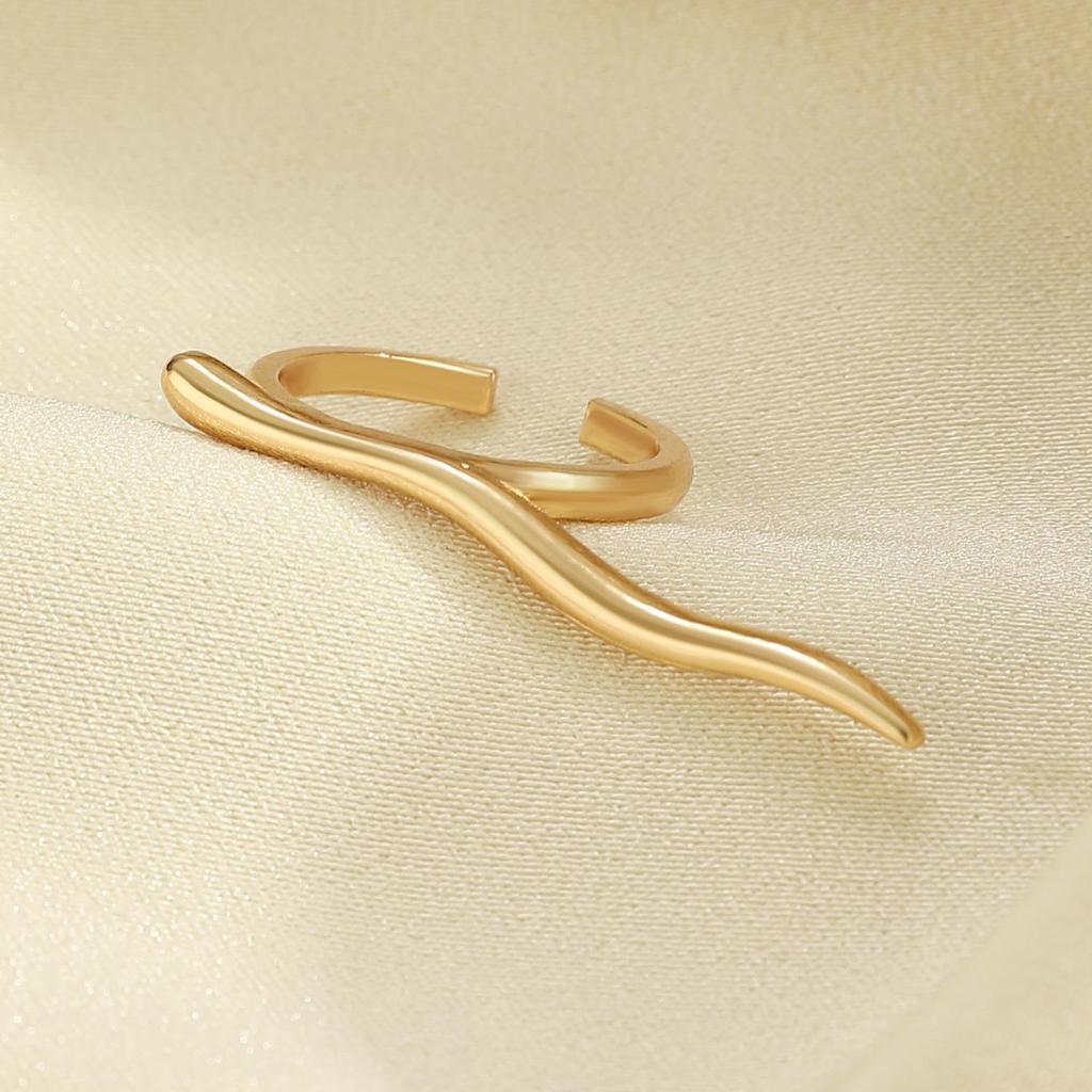 Unisex Geometrischer Ein-Wort Offener Doppelring - Kleiner Finger, Herren & Damen