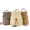 Ladies Beach Bag Summer Handmade Woven Handbags Bohemian Straw Weaving Backpacks Women Fashion Rucksack Large Capaacity Knapsack