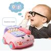 Baby Phone Toy with Music, Lights, Bilingual Educational Fun In Pink 200x190x115mm