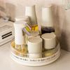 Plastic Spice Storage Tray Large Capacity Turntable Organizer Cosmetic Storage Box  Kitchen