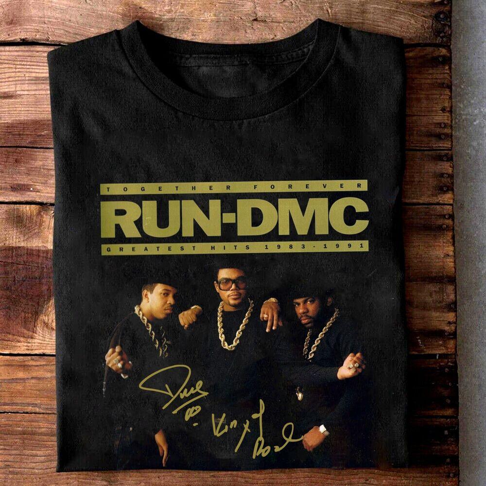

New Run Dmc Band Signature Cotton Men S-5XL New T-Shirt Unisex T-Shirt L