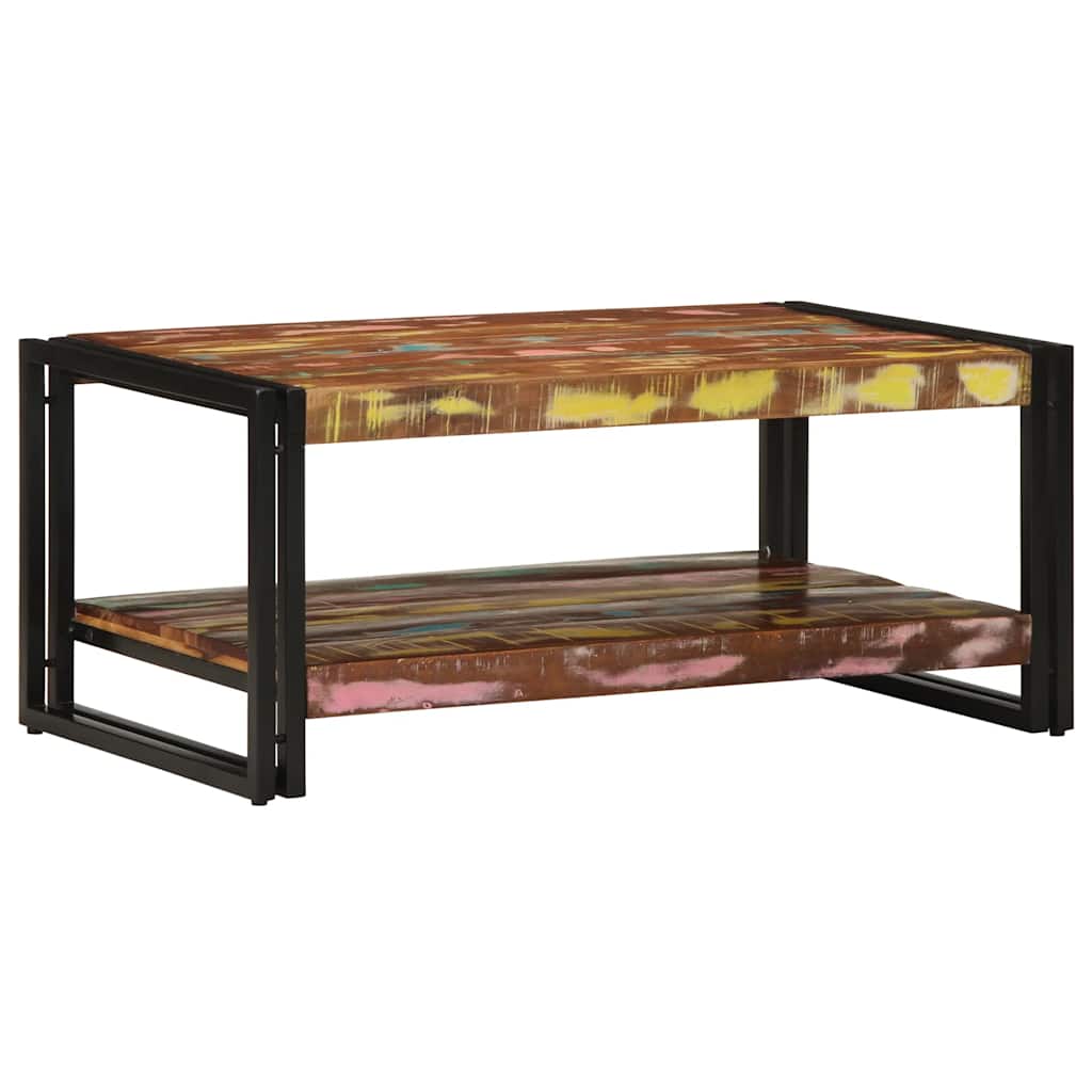 Coffee Table Multicolour 90x50x38 cm Reclaimed Wood Solid