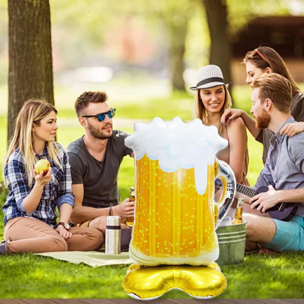 Large Beer Mug Balloon Stand - Birthday & Holiday Party Decoration
