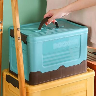 Caja de Almacenamiento para Camping Plegable Multifunción Ahorro de Espacio Plástico Almacenamientos de Objetos Varios Organizador de Respaldo para Coche Caja Portátil de Alta Capacidad