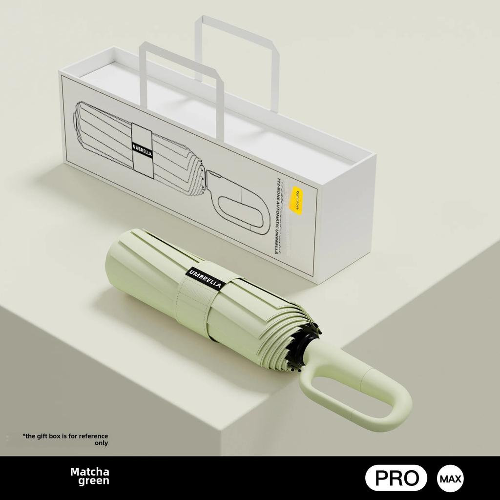 Automatic Folding Umbrella For Men Women Sun Rain Dual Purpose Umbrella Reverse Folding Feature