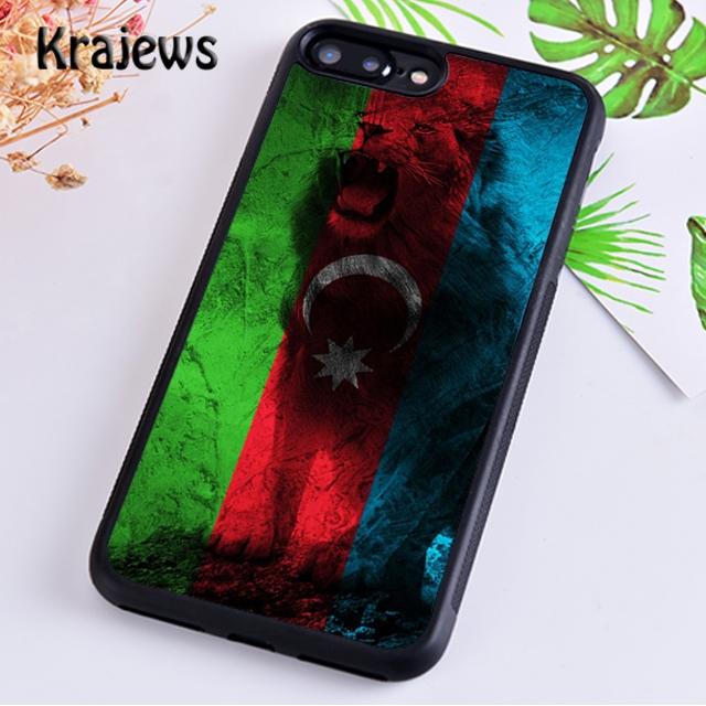 Krajews Azerbaijan Flag Soft Phone Case Cover For iPhone 14 5s 6s 7 8 Plus X XR XS 11 12 13 Pro Max Samsung Galaxy S21 S22 Ultra