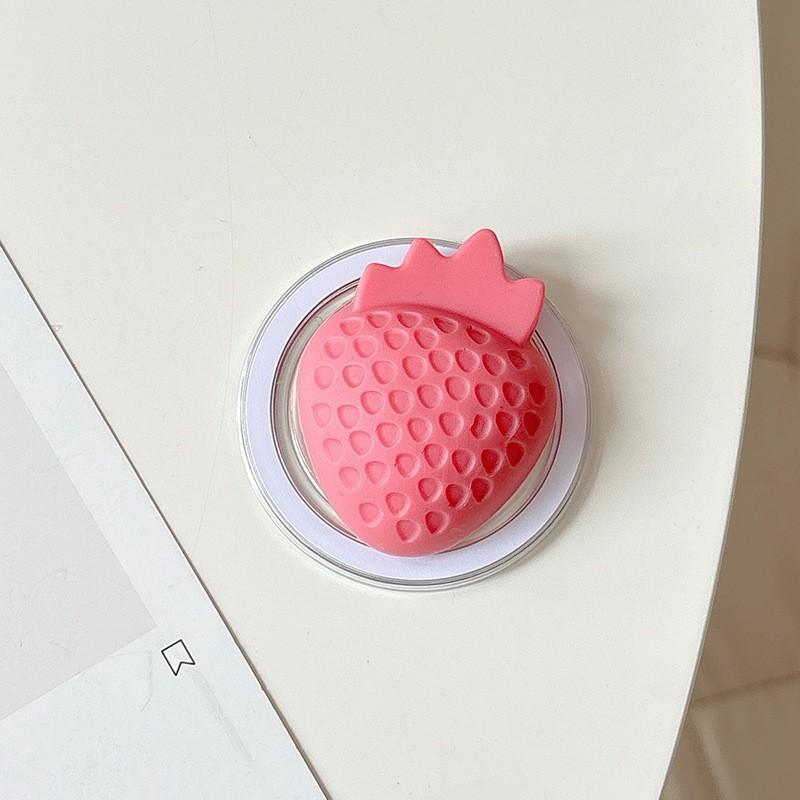 

Korean Ins Wind Magnetic Strawberries Phone Airbag Stand With Back Adhesive Scalable Lazy Desktop Watching TV Shows