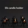 1PC Handicrafts Durable Candle Holders Home Iron Tabletop Sturdy Atmosphere Deer Decoration Ornaments