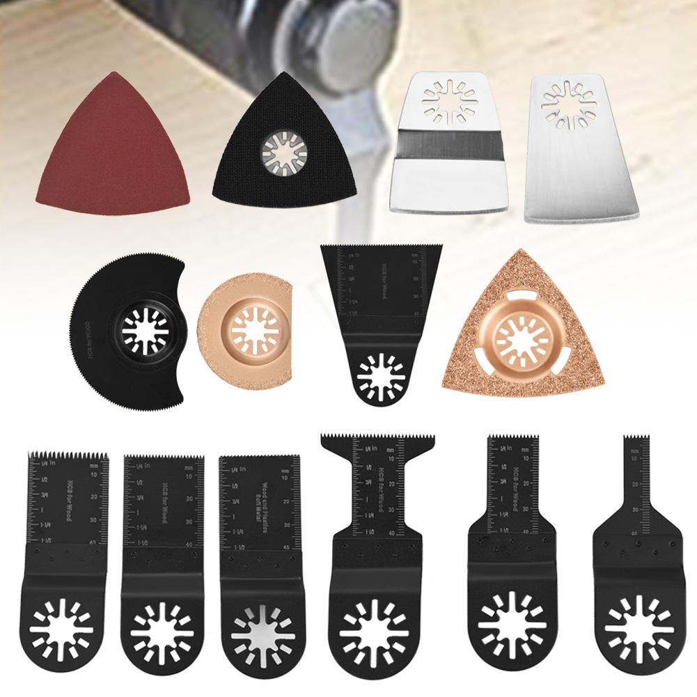 38pcs Standard Oscillating Multitools Saw Blades Power Tools Cutter Sandpapers