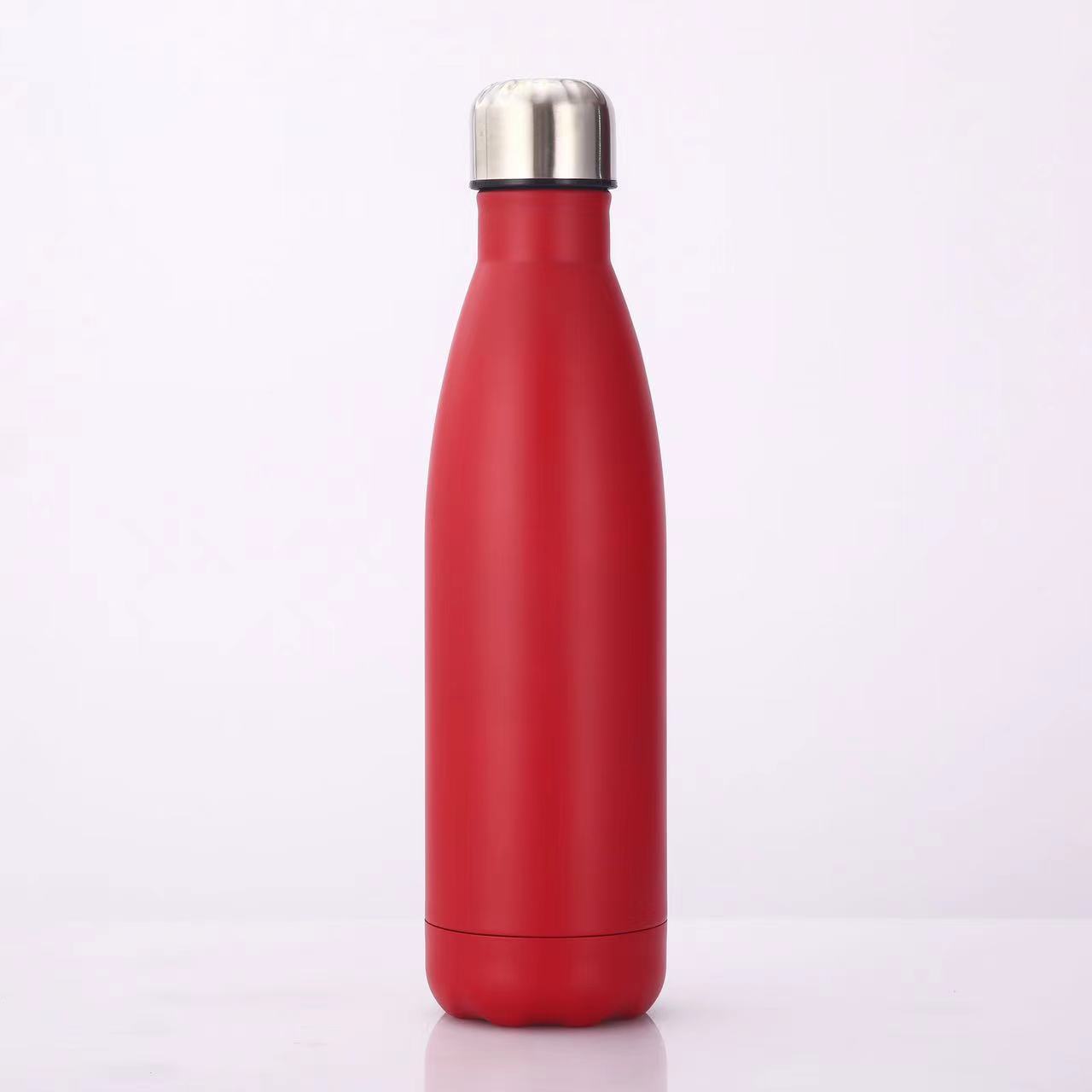 

Бутылка для кока-колы Двойная чашка для воды из нержавеющей стали 304 Спортивная бутылка для воды на открытом воздухе Термос 500ml красный